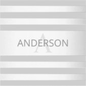 Tijdelijke faux Silver Ombre Stripes & Grey Sticker (Voorkant)