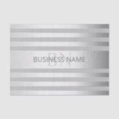 Tijdelijke faux Silver Ombre Stripes & Grey Tissuepapier (Voorkant)