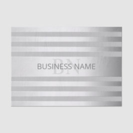 Tijdelijke faux Silver Ombre Stripes & Grey Tissuepapier