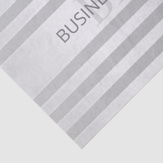 Tijdelijke faux Silver Ombre Stripes & Grey Tissuepapier (Detail)