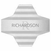 Tijdelijke faux Silver Ombre Stripes & Grey Voetbal (Enkel)