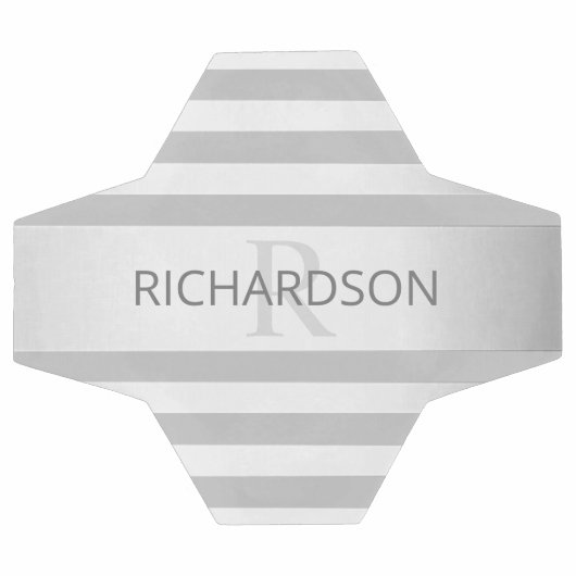 Tijdelijke faux Silver Ombre Stripes & Grey Voetbal (Enkel)