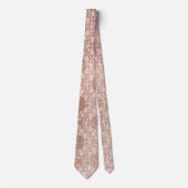 Tijdelijke Florenz Roze Rose Gold Powder Lace Stropdas (Voorkant)