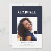 Tijdelijke geometrische Afstuderen Save The Date (Voorkant)