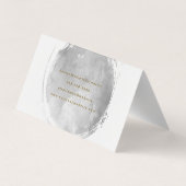 Tijdelijke grijze Waterverf geborsteld Visitekaartje (Achterkant)