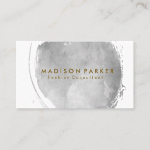 Tijdelijke grijze Waterverf geborsteld Visitekaartje