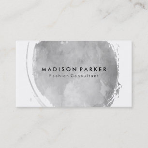 Tijdelijke grijze Waterverf geborsteld Visitekaartje