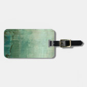 Tijdelijke groene Waterverf Bagagelabel (Voorkant horizontaal)