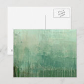 Tijdelijke groene Waterverf Briefkaart (Voorkant / Achterkant)