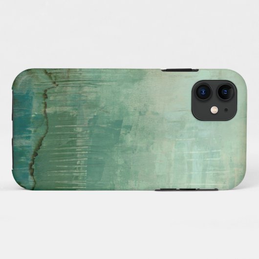 Tijdelijke groene Waterverf Case-Mate iPhone Case (Achterkant (horizontaal))
