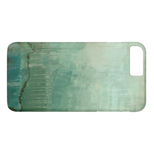Tijdelijke groene Waterverf Case-Mate iPhone Case (Achterkant (Horizontaal))