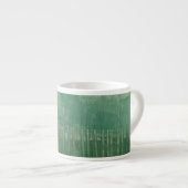 Tijdelijke groene Waterverf Espresso Kop (Voorkant rechts)