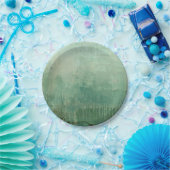 Tijdelijke groene Waterverf Papieren Bordje (Feest)