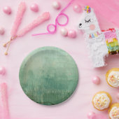 Tijdelijke groene Waterverf Papieren Bordje (Feest)