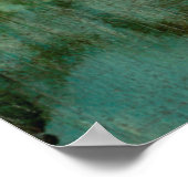 Tijdelijke groene Waterverf Poster (Hoek)