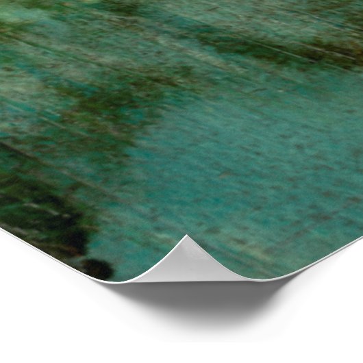 Tijdelijke groene Waterverf Poster (Hoek)