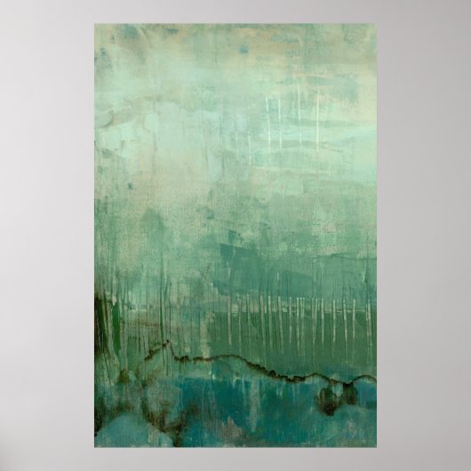 Tijdelijke groene Waterverf Poster (Voorkant)