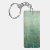 Tijdelijke groene Waterverf Sleutelhanger (Voorkant Links)