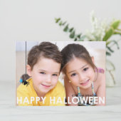 Tijdelijke Halloween-fotokaart Kaart (Staand voorkant)