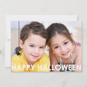Tijdelijke Halloween-fotokaart Kaart