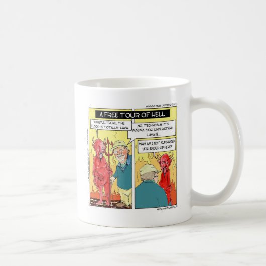 Tijdelijke hel grappig koffiemok (Rechts)