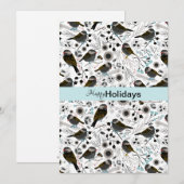 Tijdelijke Meesjes Schattig En Lief Greetings Feestdagenkaart (Voorkant / Achterkant)