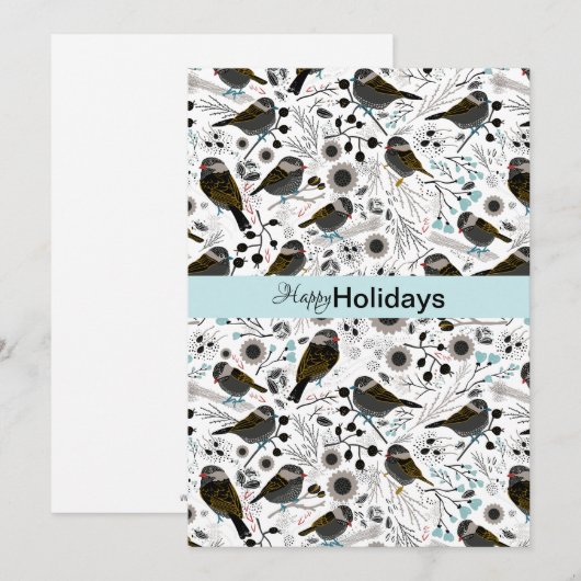 Tijdelijke Meesjes Schattig En Lief Greetings Feestdagenkaart (Voorkant / Achterkant)