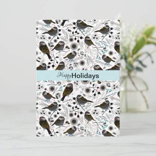 Tijdelijke Meesjes Schattig En Lief Groeten Feestdagenkaart (Staand voorkant)