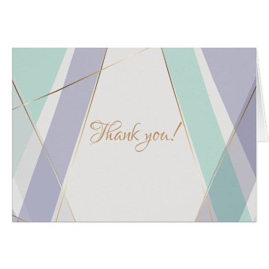 Tijdelijke moderne geometrische stripes Mint Viole (Voorkant Horizontaal)