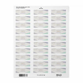 Tijdelijke moderne geometrische stripes Mint Viole Etiket (Full Sheet)