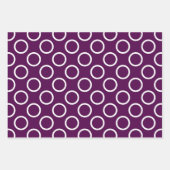 Tijdelijke Paarse pokadot Inpakpapier Vel (Voorkant 2)