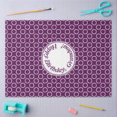 Tijdelijke Paarse pokadot Tissuepapier (Craft)