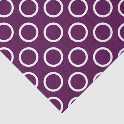 Tijdelijke Paarse pokadot Tissuepapier (Detail)