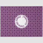 Tijdelijke Paarse pokadot Tissuepapier (Voorkant)