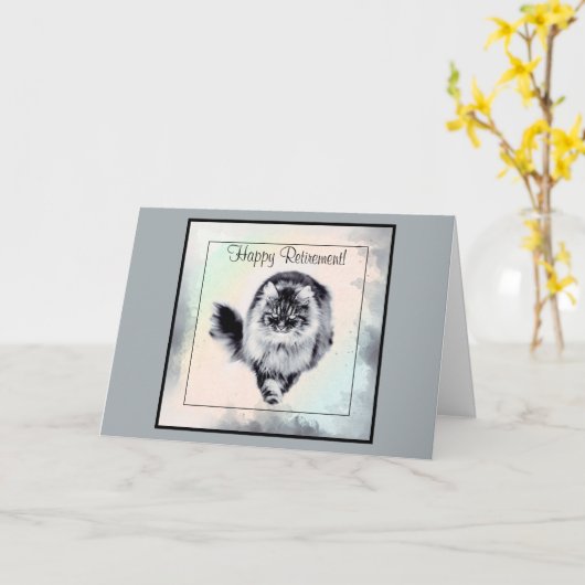 Tijdelijke pensioenkaart van de kat kaart (Gele Bloem)