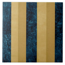 Tijdelijke Striped Royal Blue, Gold, Butterroom