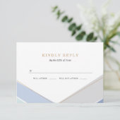 Tijdelijke Stripes Bar Mitzvah RSVP Kaartje (Staand voorkant)