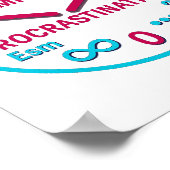 Tijdelijke uitstelfysica Wall Art Print (Hoek)