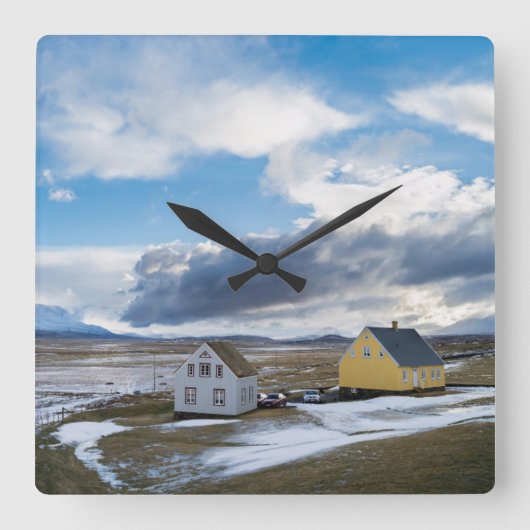 Tijdelijke woningen vierkante klok (Voorkant)