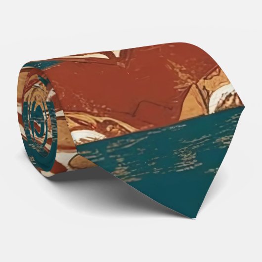 Tijdeloze Boho Patroon Heren Das voor Mannen (Opgerold)