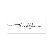Tijdeloze kalligrafie Aangepaste Dank Je Rubberstempel (Afrduk)