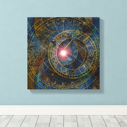 Tijden Canvas Afdruk (Insitu (Houten vloer))