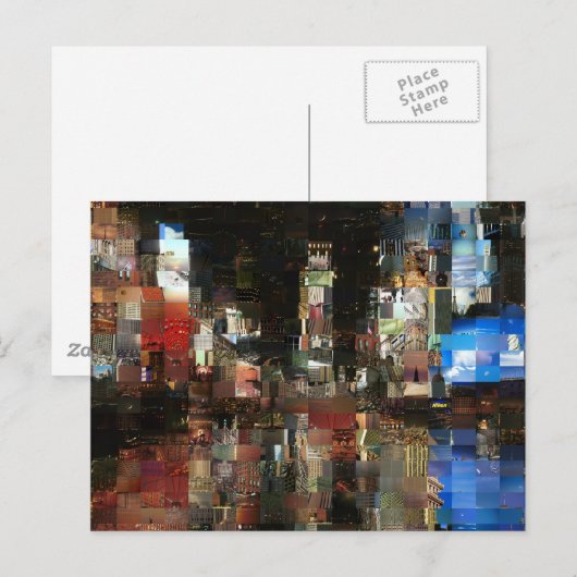 tijden mozaïek briefkaart (Voorkant / Achterkant)