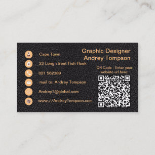 Tijden op lederen bagageruimte visitekaartje