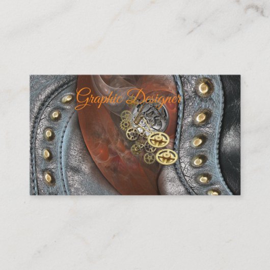 Tijden op lederen bagageruimte visitekaartje (Voorkant)