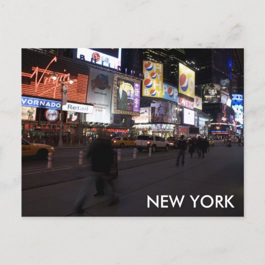 tijden sqaure nyc briefkaart (Voorkant)