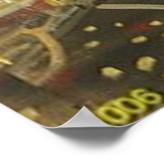 TIJDEN SQUARE GECRACKEERD POSTER (Hoek)