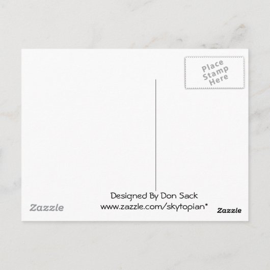 TIJDEN SQUARE Post Card Briefkaart (Achterkant)