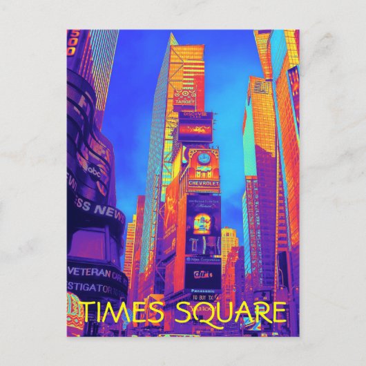 TIJDEN SQUARE Post Card Briefkaart (Voorkant)