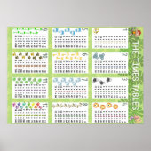 Tijden tabellen poster (Voorkant)